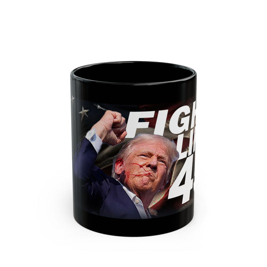 Fight Like 45/47 Black Mug (11oz, 15oz)