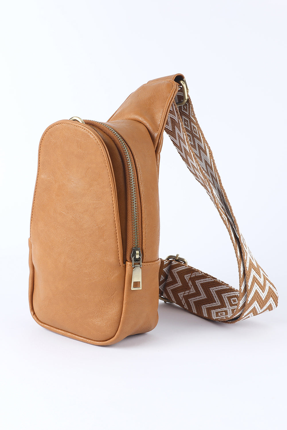 Faux Leather Zipped Crossbody, several color choices