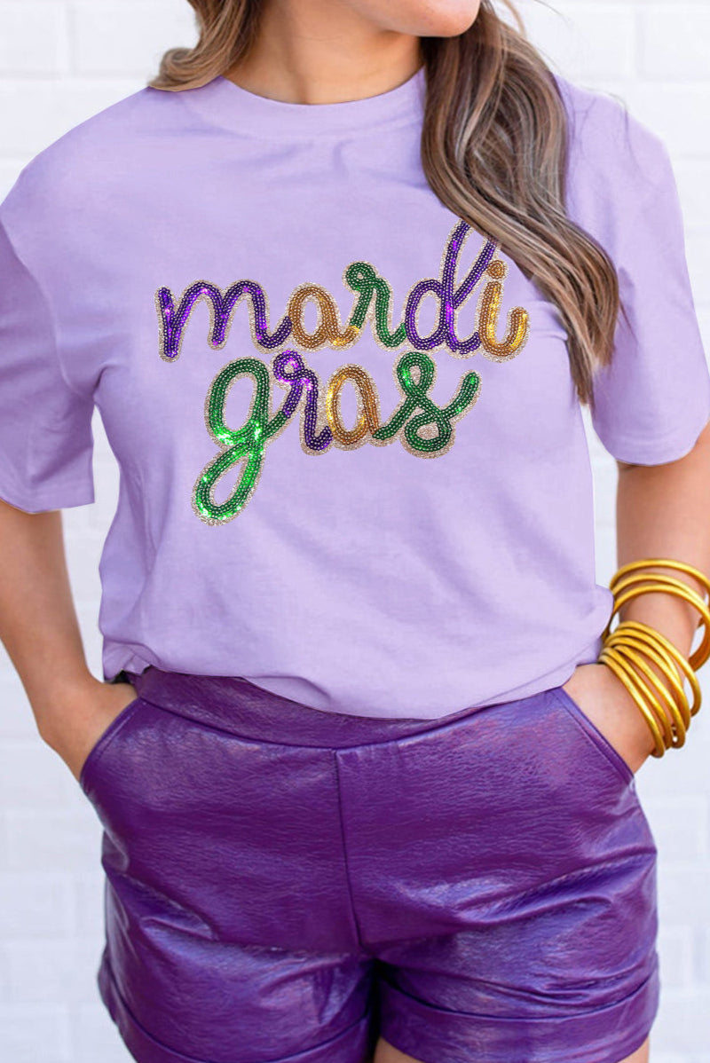 Party With Me Mardi Gras Graphic T Shirt