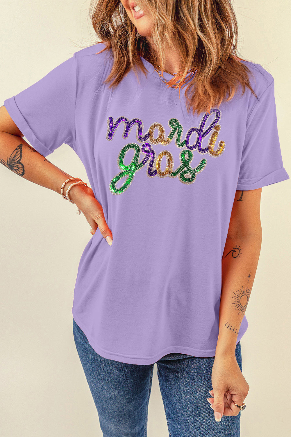 Party With Me Mardi Gras Graphic T Shirt