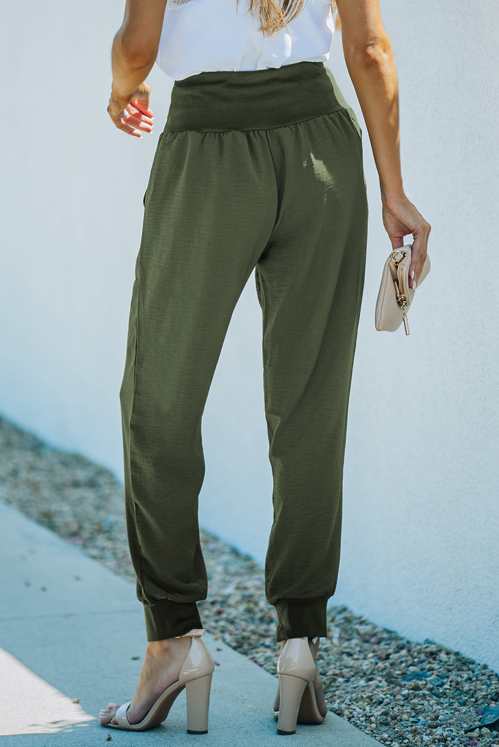 Pocketed Elastic Waist Joggers, S-XL, Several color choices!