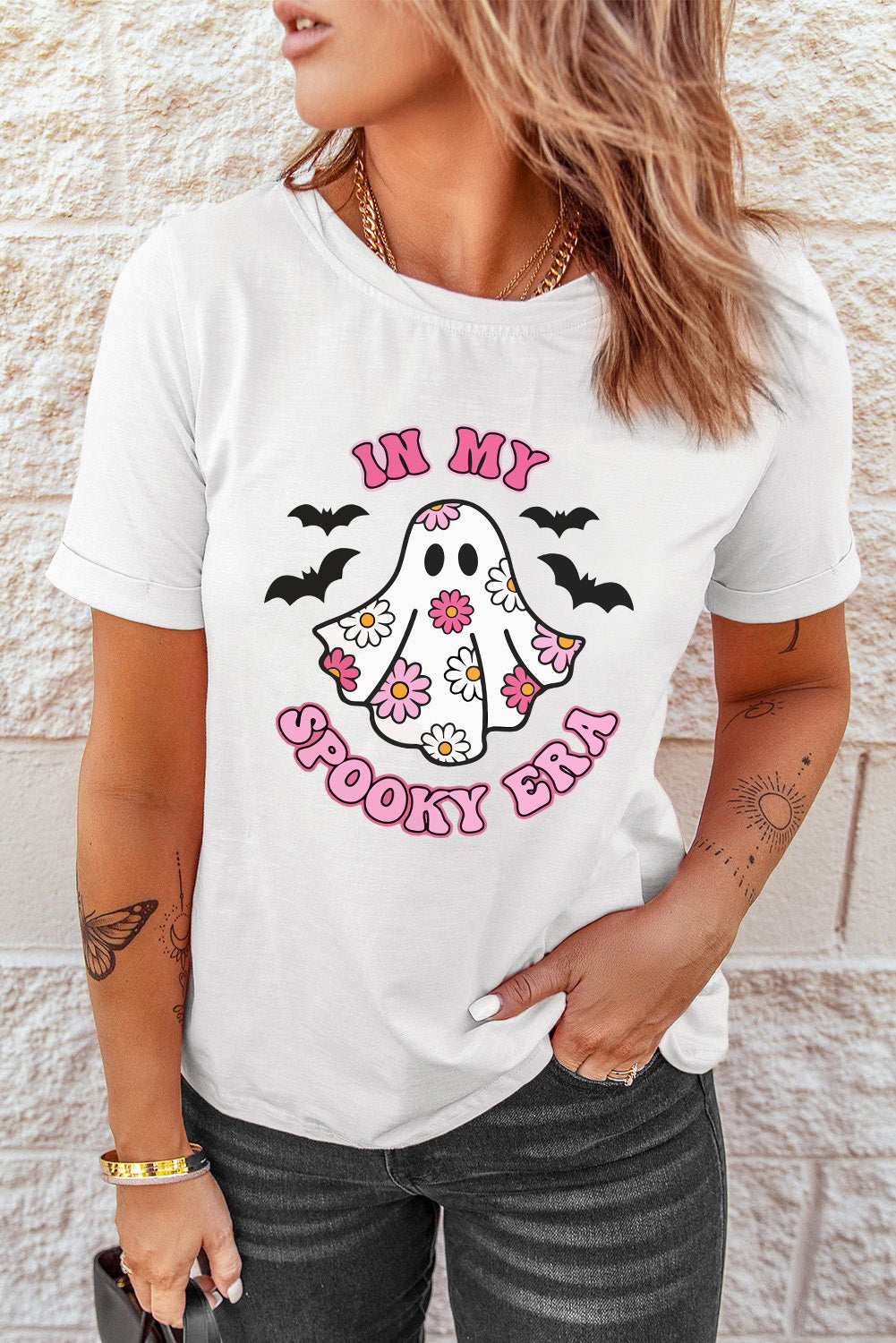 IN MY SPOOKY ERA Halloween Ghost Graphic Tee, S-2XL