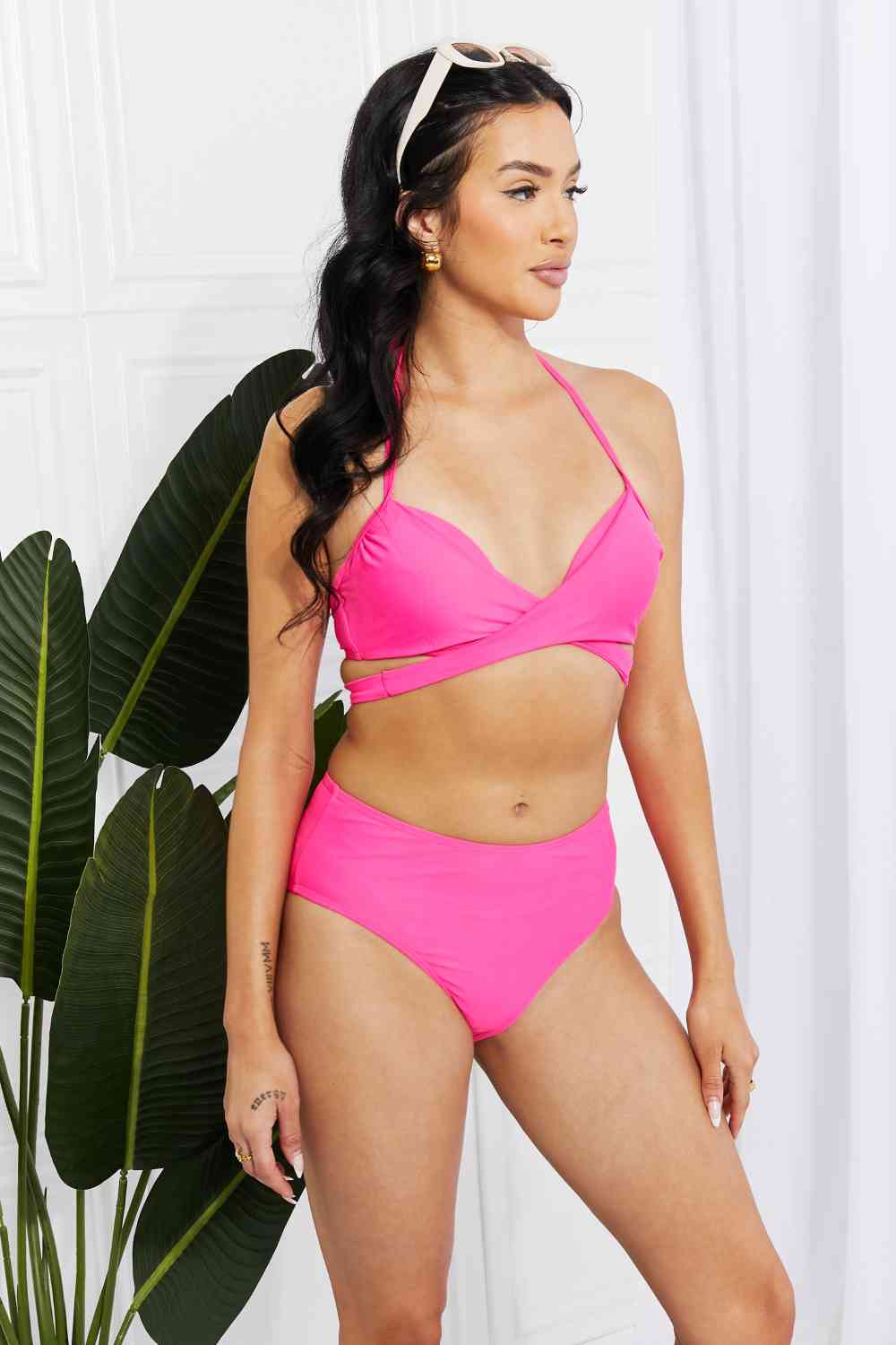 Marina West Swim Summer Splash Halter Bikini Set, S-2XL