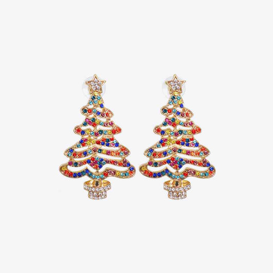 Christmas Tree Earrings, two color choices